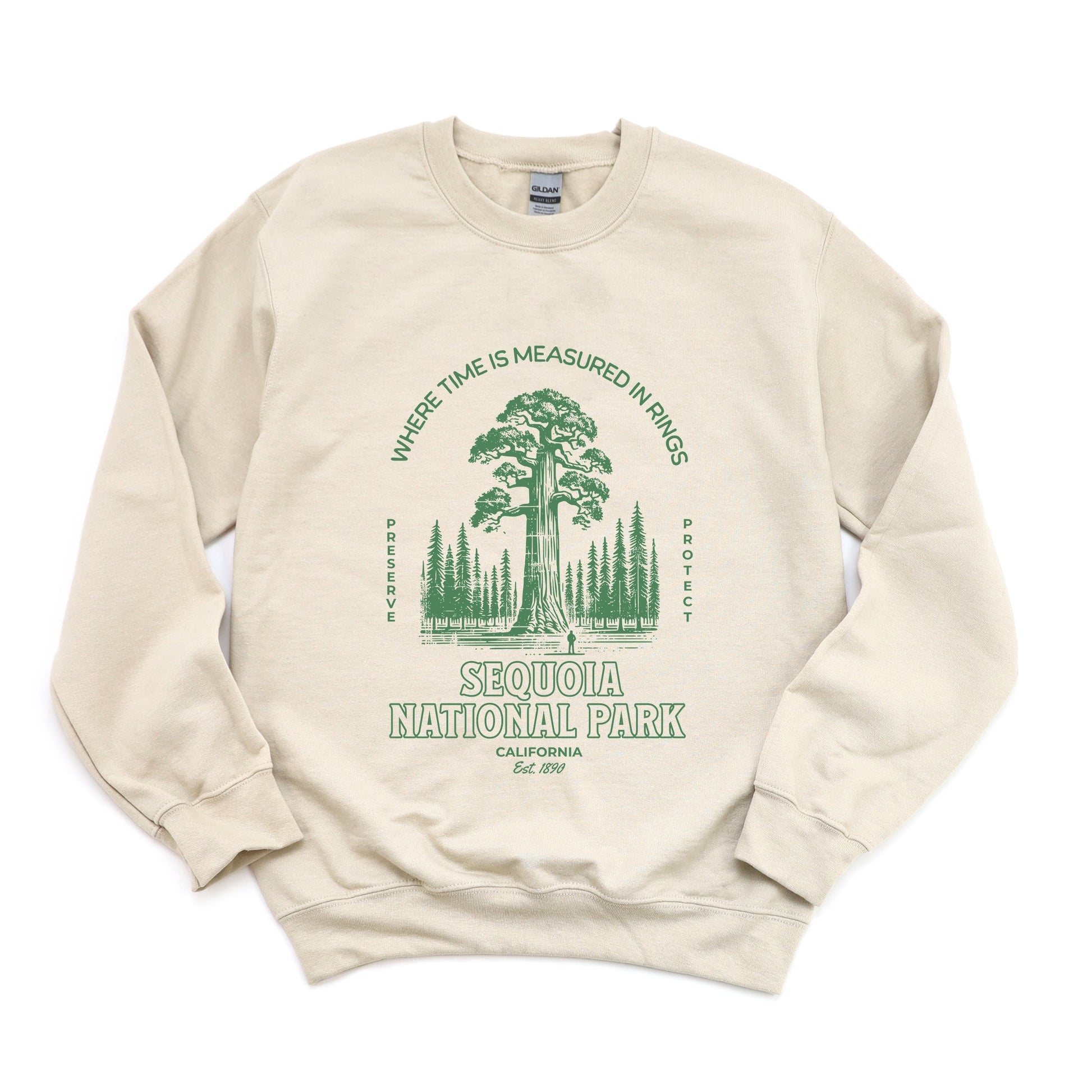 Sequoia National Park EST. 1890 -  Womens Graphic Sweatshirt