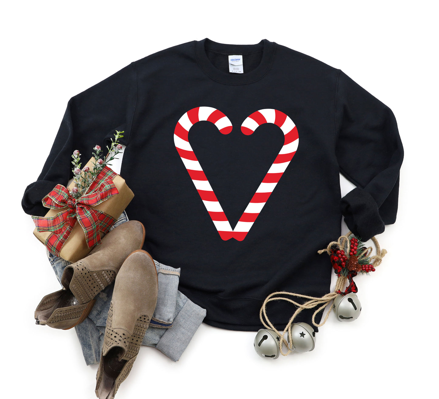 Candy Cane Heart - Sweatshirt
