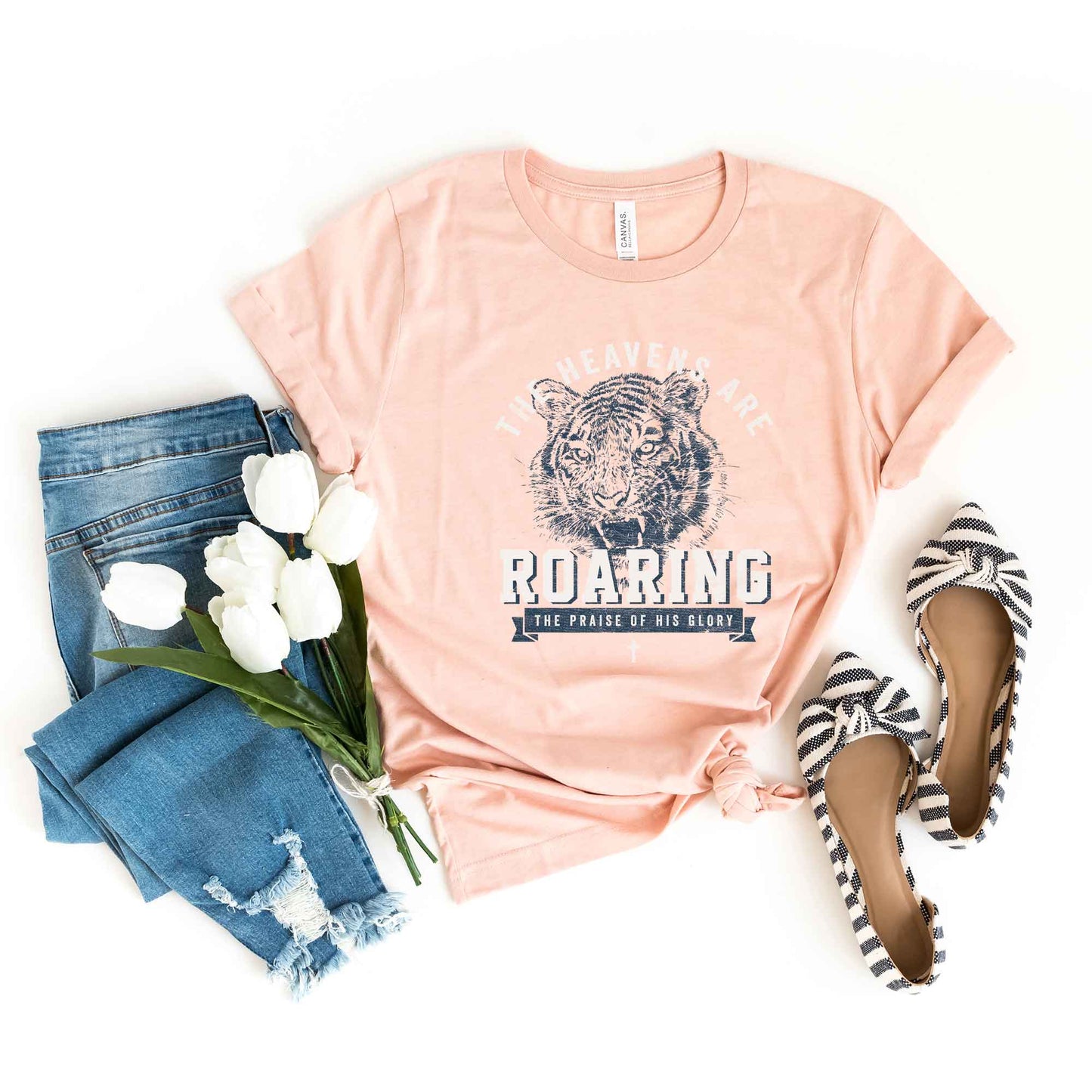 Roaring The Praise of His Glory | Short Sleeve Crew Neck