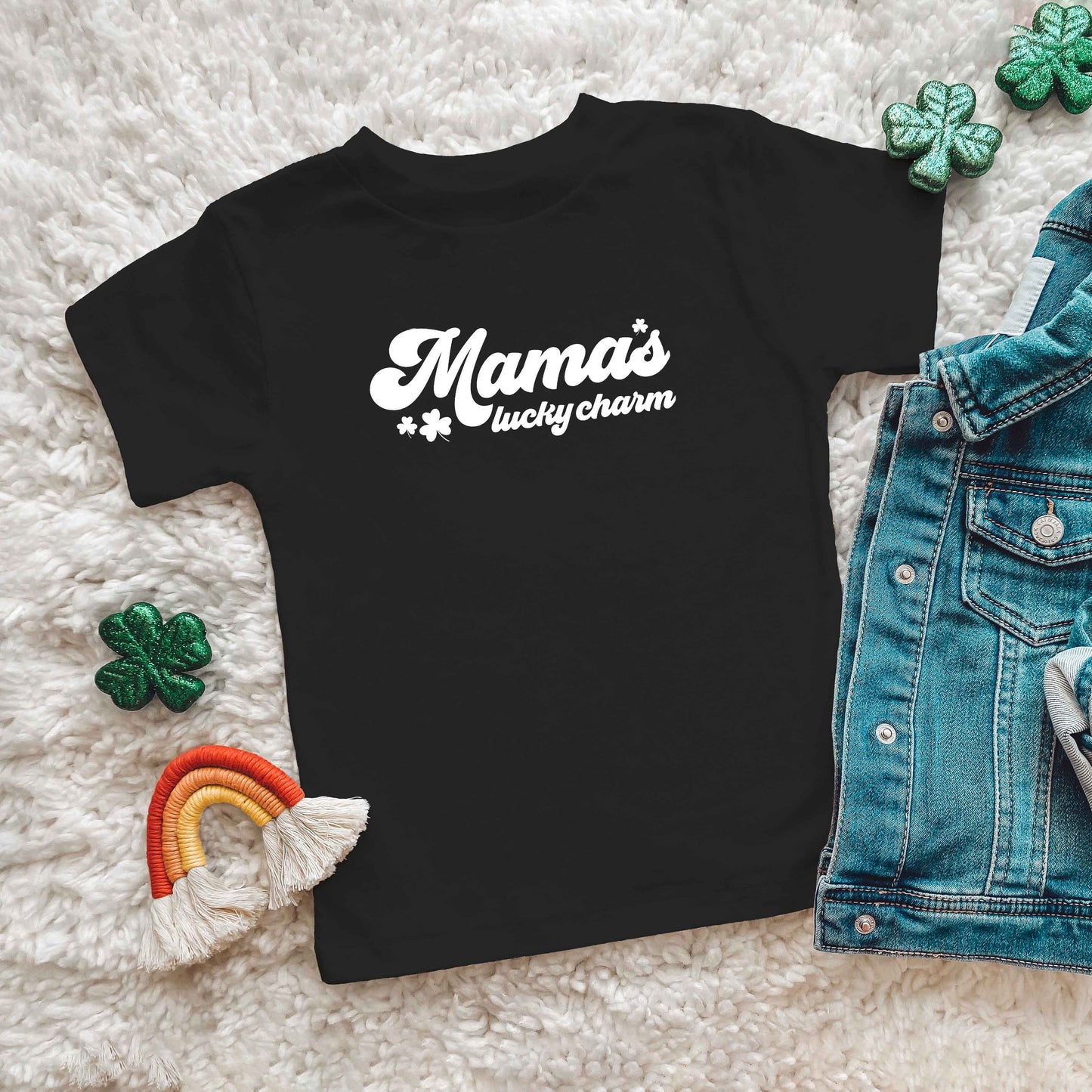 Retro Mama's Lucky Charm | Youth Short Sleeve Crew Neck