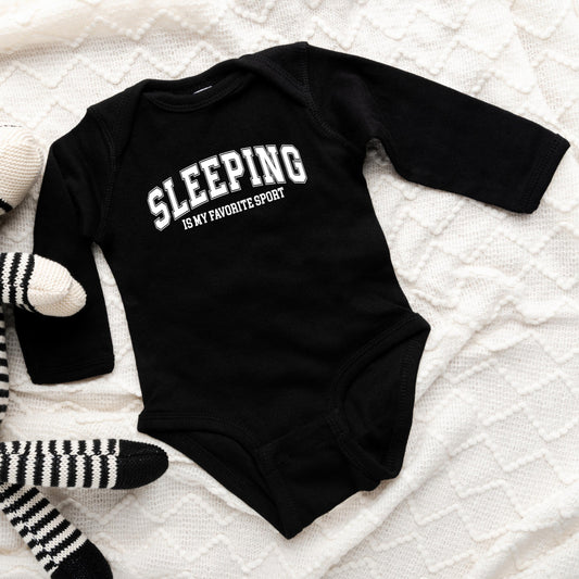 Sleeping is My Favorite Sport | Baby Long Sleeve Onesie
