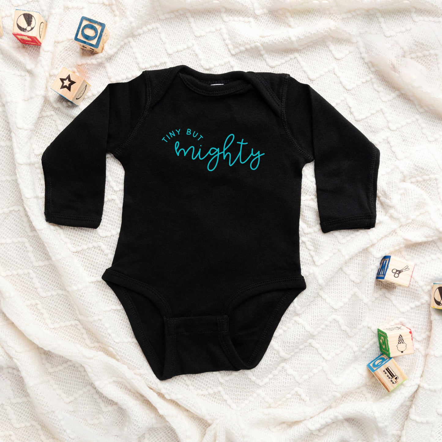Tiny But Mighty | Baby Long Sleeve Onesie