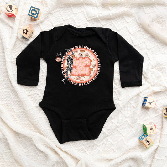Trick Or Treat Skeleton | Baby Long Sleeve Onesie