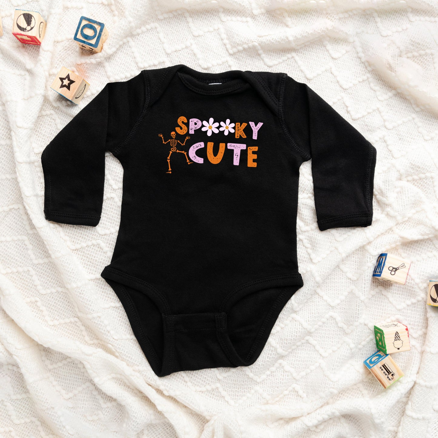 Spooky Cute Skeleton | Baby Long Sleeve Onesie