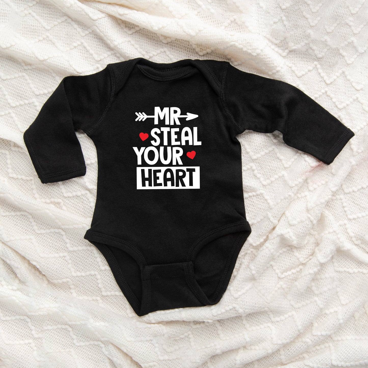 Mr. Steal Your Heart | Baby Long Sleeve Onesie