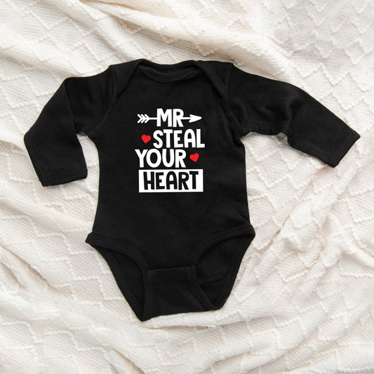 Mr. Steal Your Heart | Baby Long Sleeve Onesie