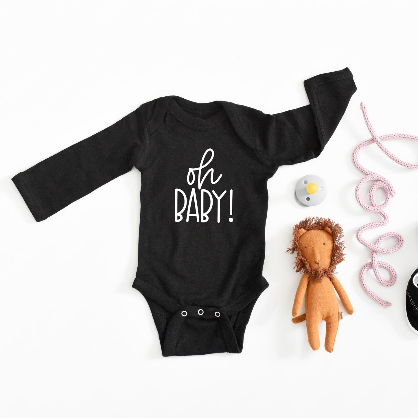 Oh Baby Script | Baby Long Sleeve Onesie