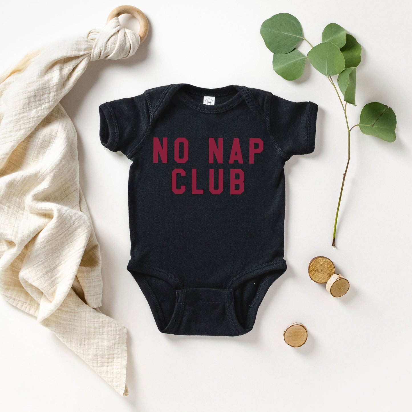 No Nap Club | Baby Graphic Short Sleeve Onesie