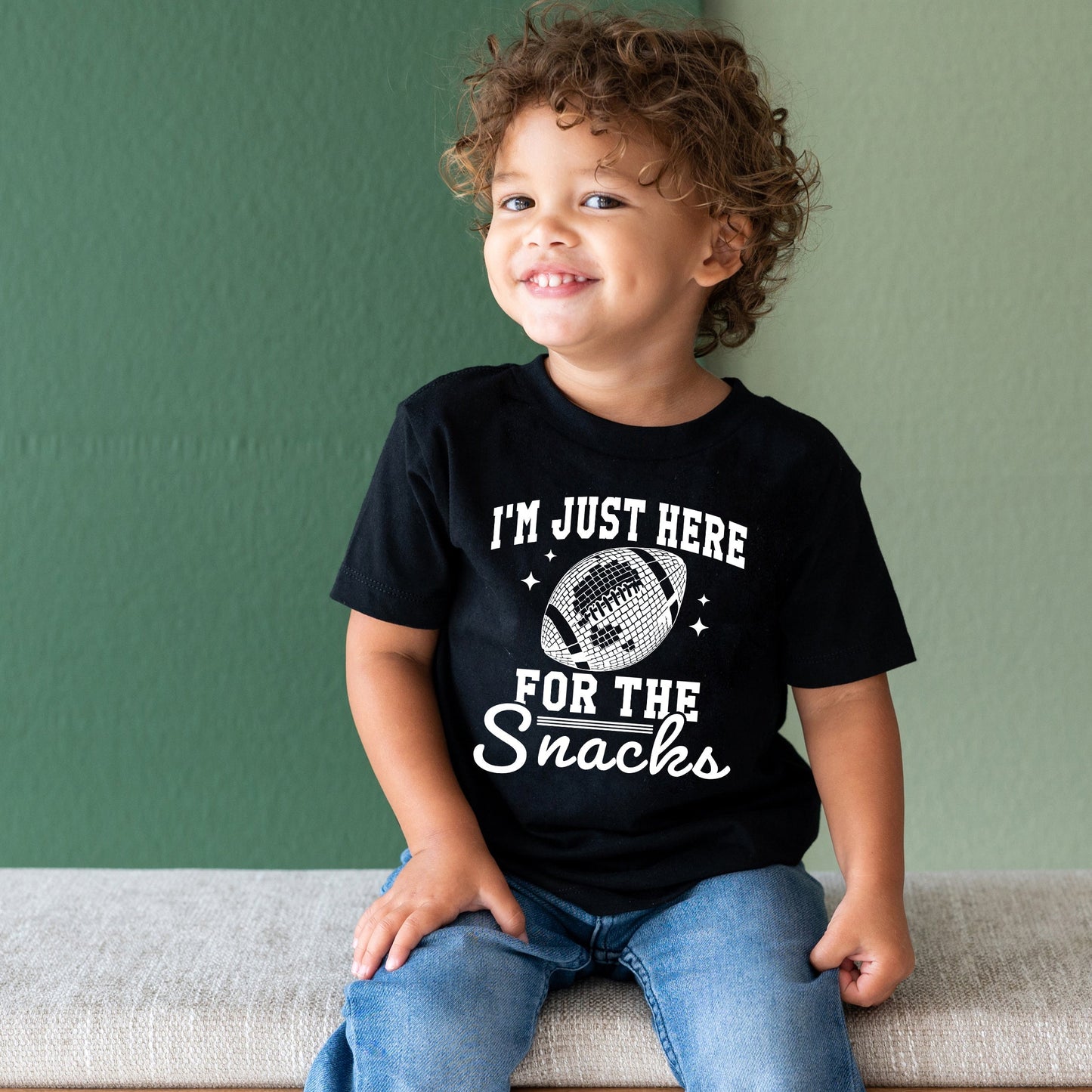I'm Just Here For The Snacks Disco | Youth Graphic Short Sleeve Tee