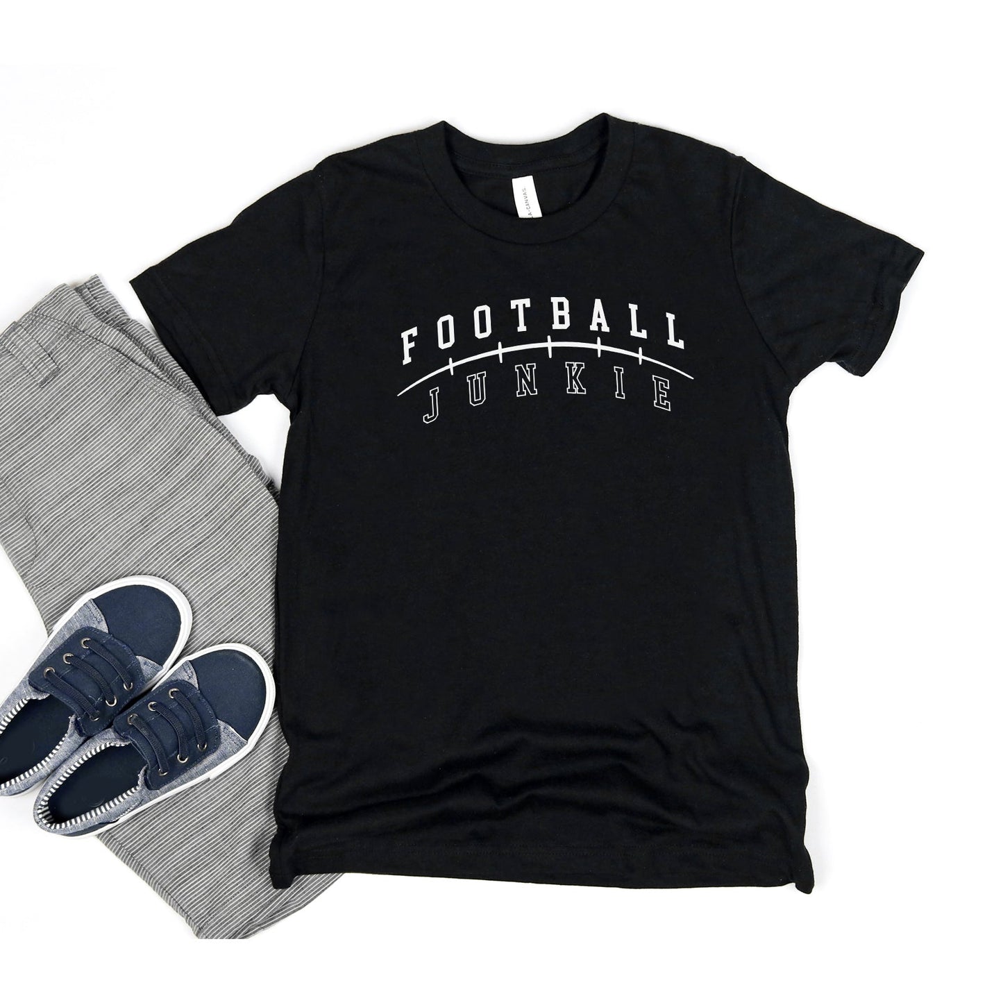 Football Junkie | Toddler Short Sleeve Crew Neck