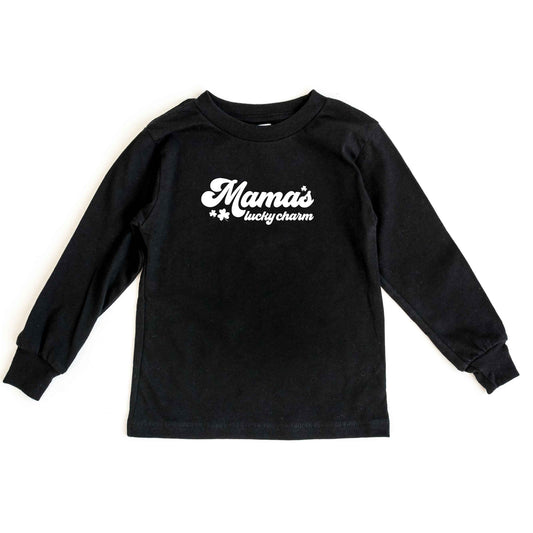 Retro Mama's Lucky Charm | Youth Long Sleeve Tee