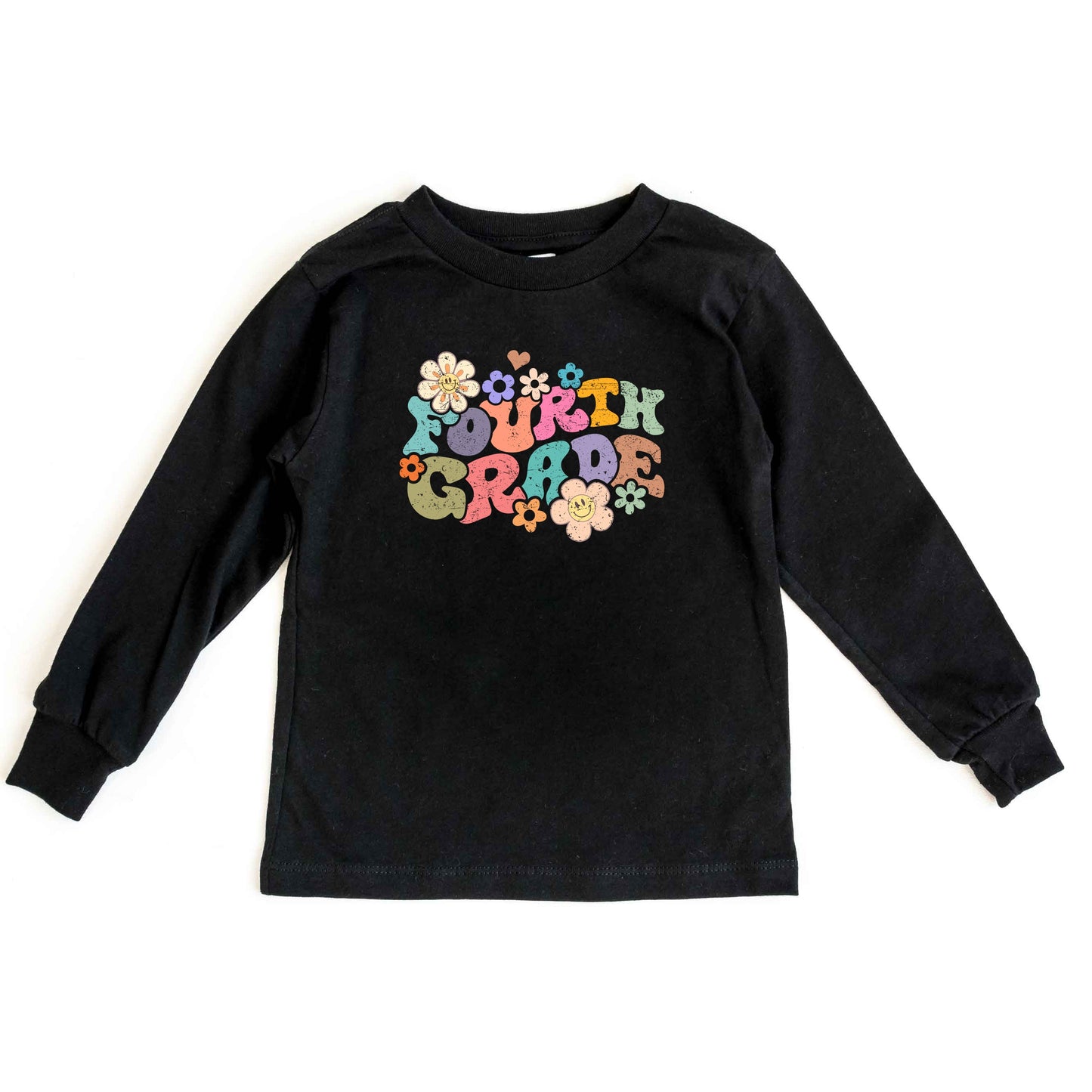 Fourth Grade Flowers | Youth Graphic Long Sleeve Tee