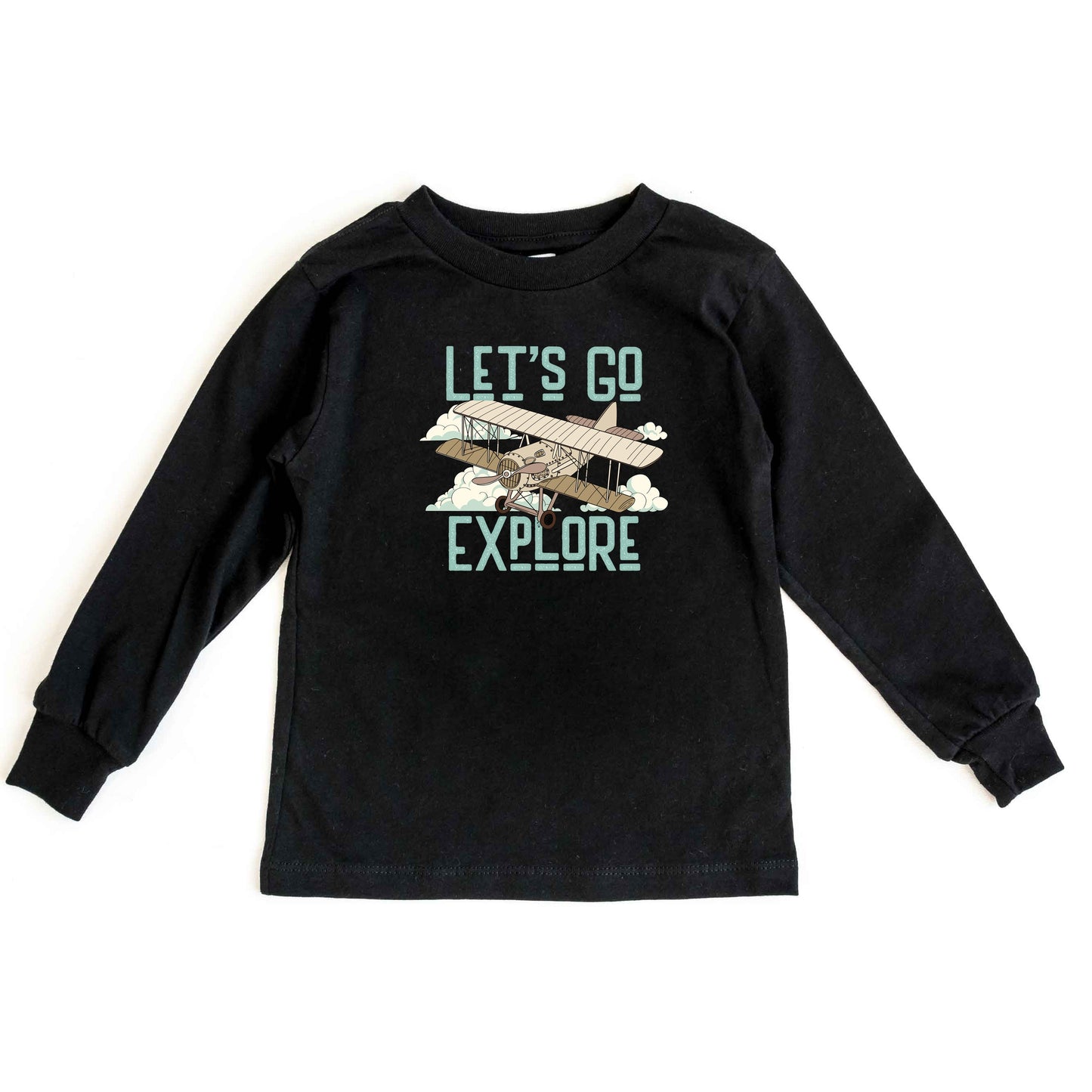 Let's Go Explore | Toddler Long Sleeve Tee