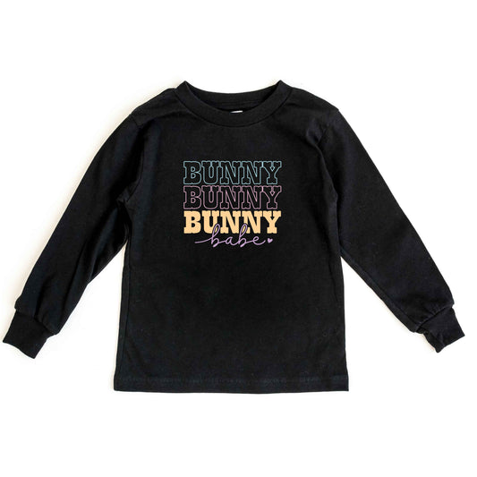 Bunny Babe Cursive | Youth Long Sleeve Tee