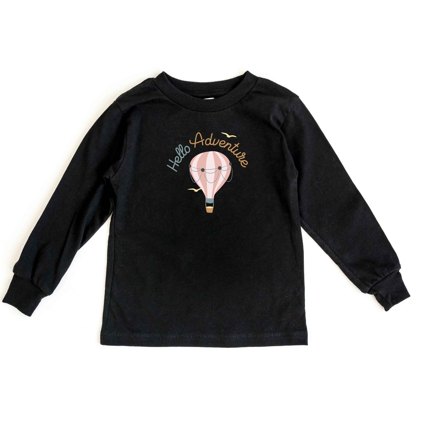 Hello Adventure Balloon | Toddler Long Sleeve Tee