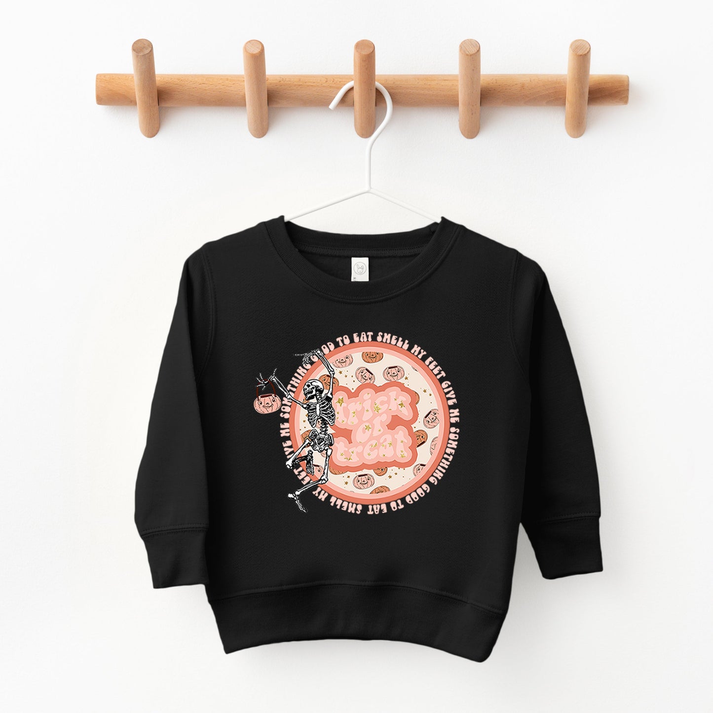 Trick Or Treat Skeleton | Toddler Sweatshirt