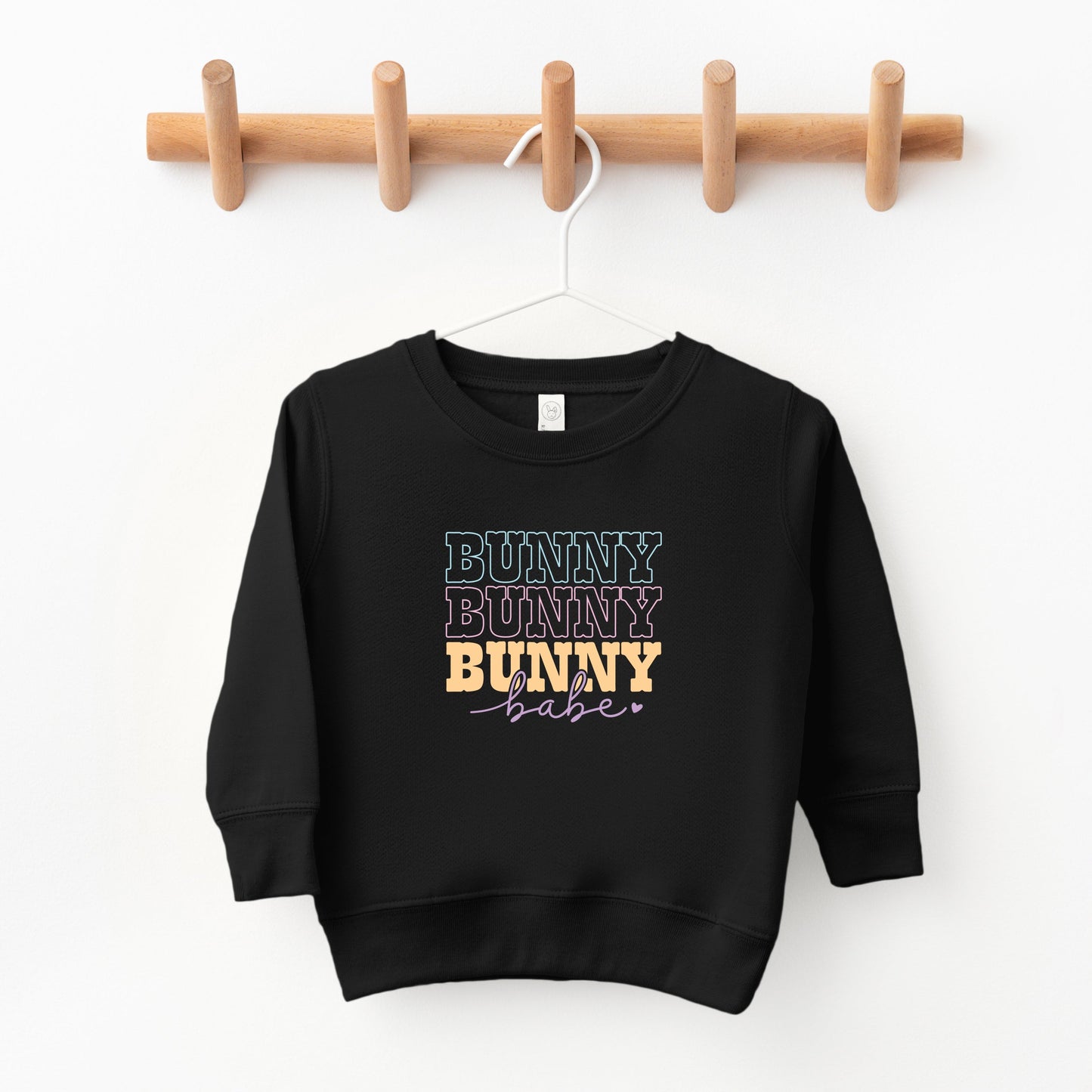 Bunny Babe Cursive | Toddler Sweatshirt