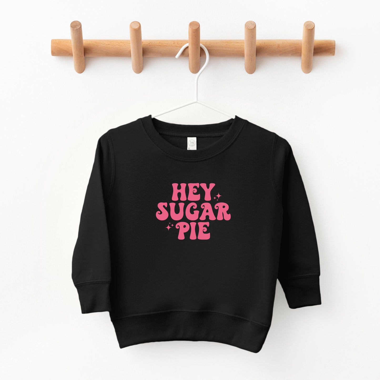 Hey Sugar Pie Stars Pink | Toddler Sweatshirt