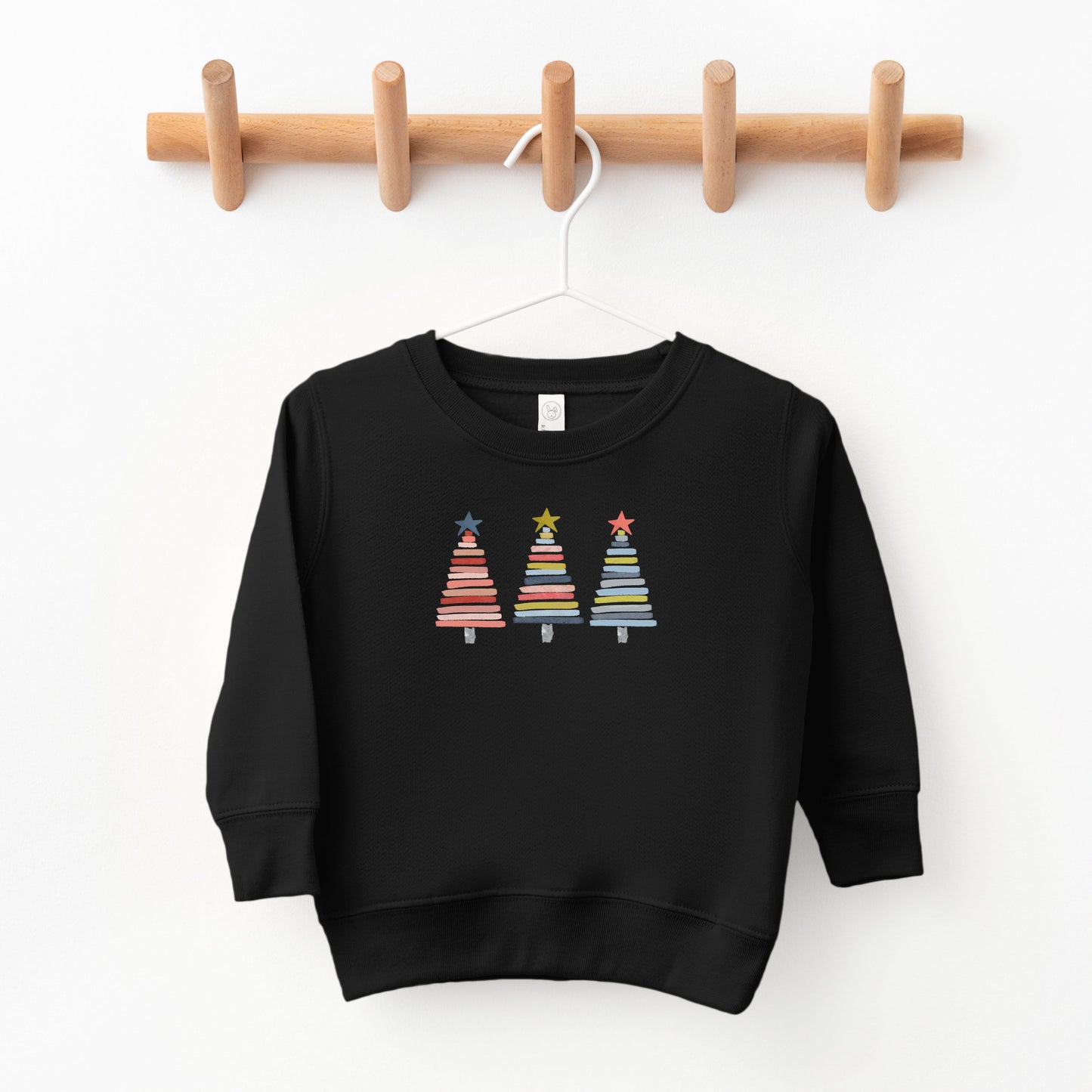 Colorful Christmas Trees | Toddler Sweatshirt