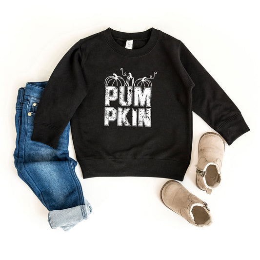 Pumpkin Distressed | Toddler Graphic Sweatshirt