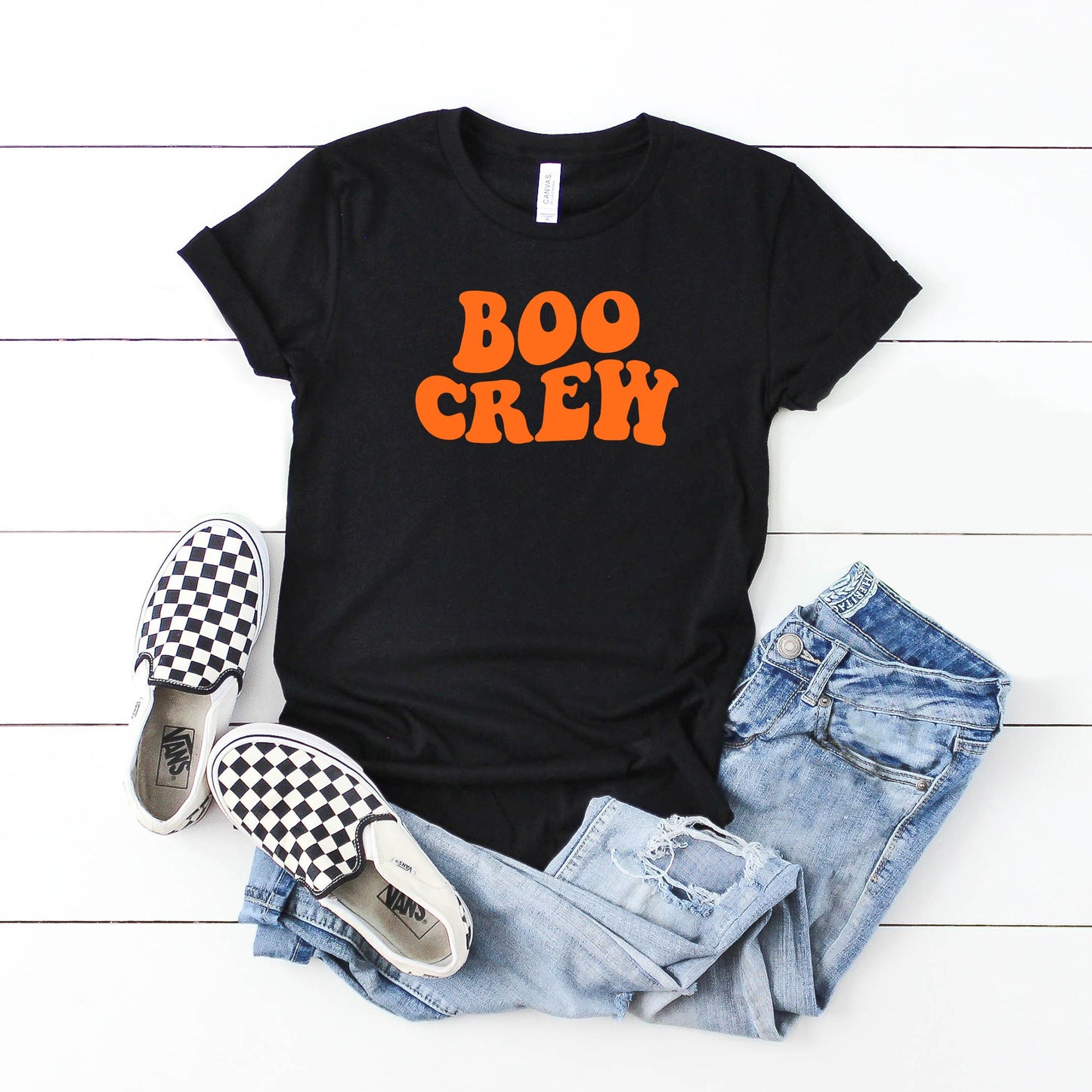Boo Crew Wavy | Youth Short Sleeve Crew Neck