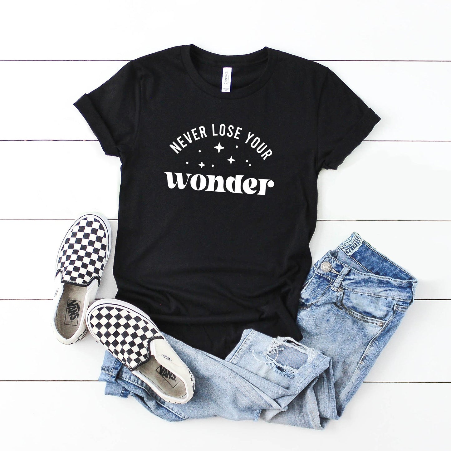 Never Lose Your Wonder | Youth Short Sleeve Crew Neck