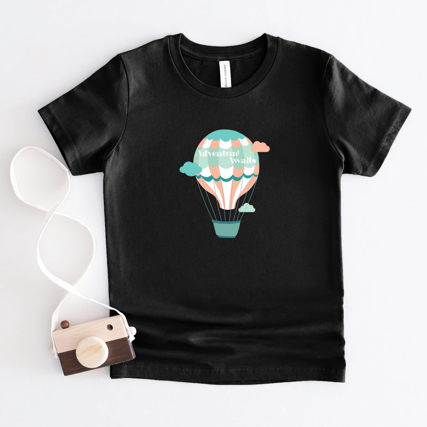 Adventure Awaits Clouds | Youth Short Sleeve Crew Neck