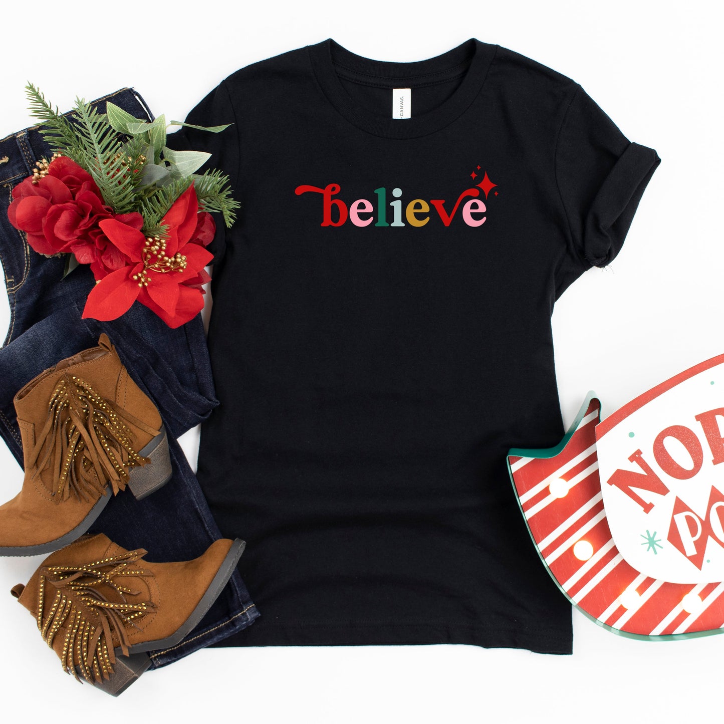 Believe Colorful | Youth Short Sleeve Crew Neck