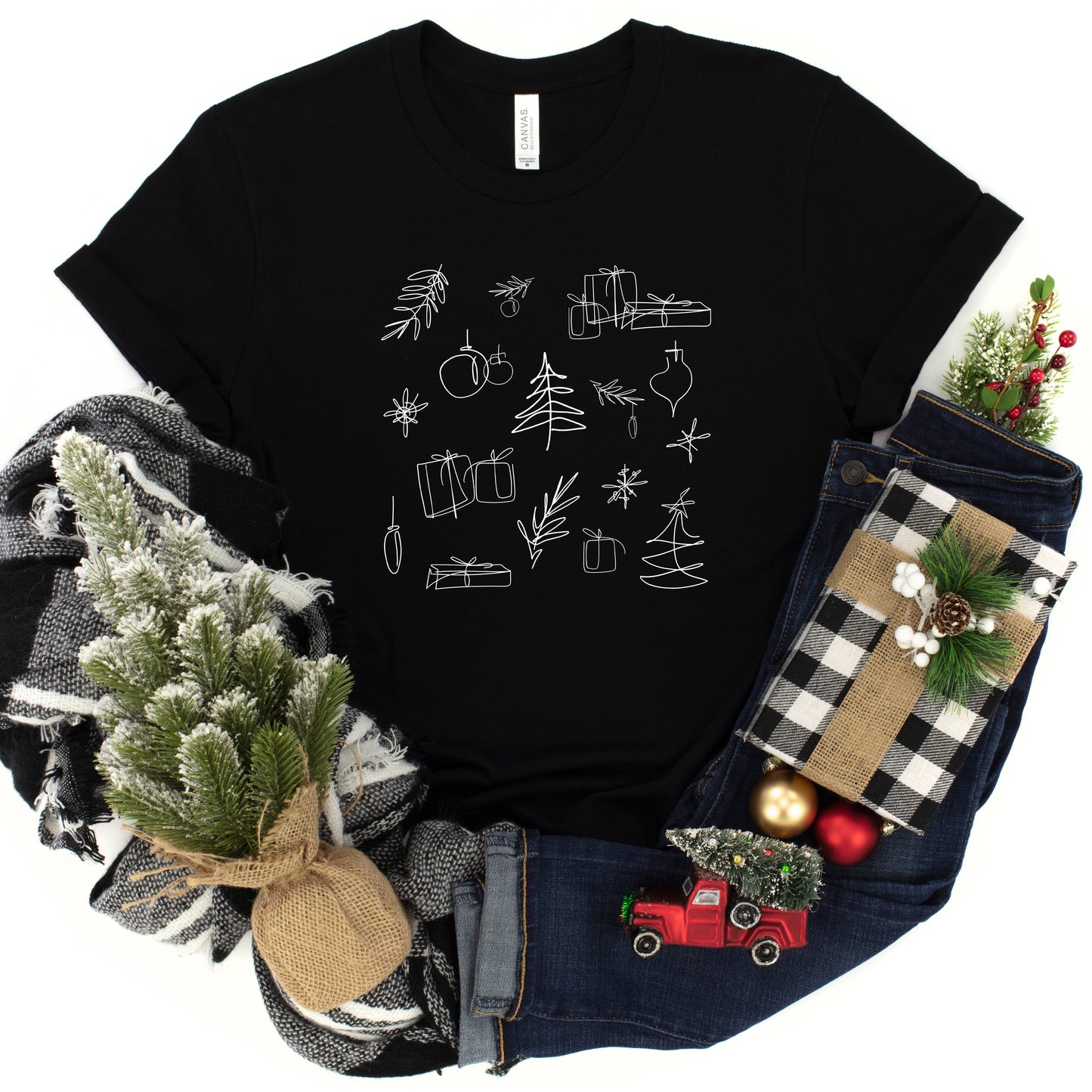 Christmas Clipart | Youth Short Sleeve Crew Neck