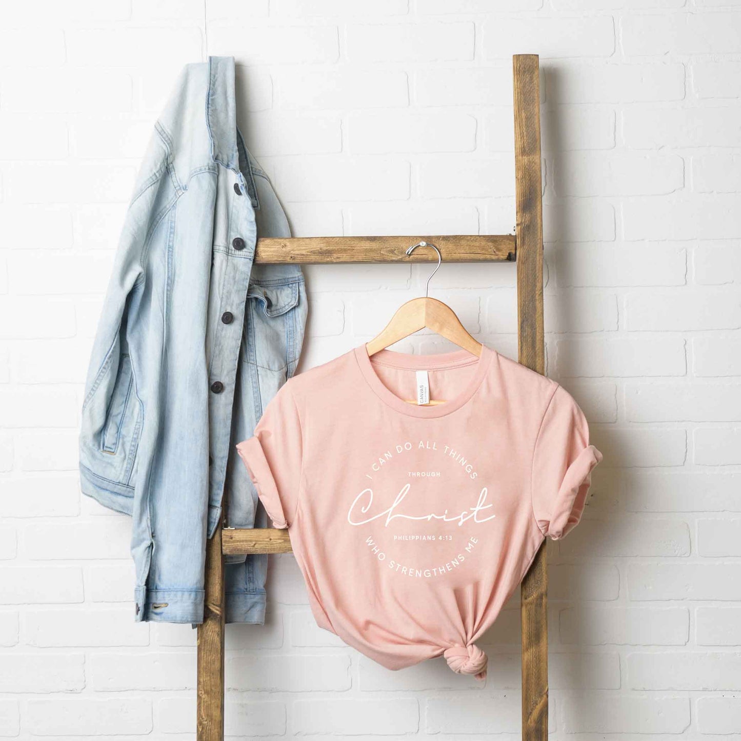 I Can Do All Things Through Christ Circle | Short Sleeve Crew Neck
