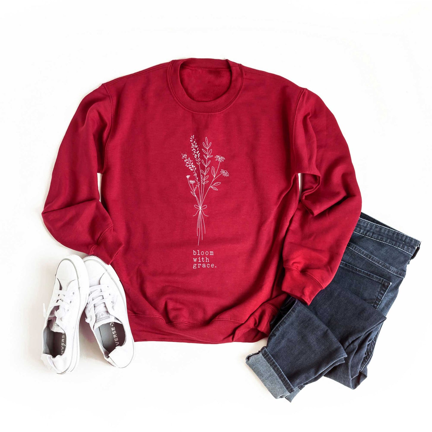 Bloom With Grace Bouquet | Sweatshirt