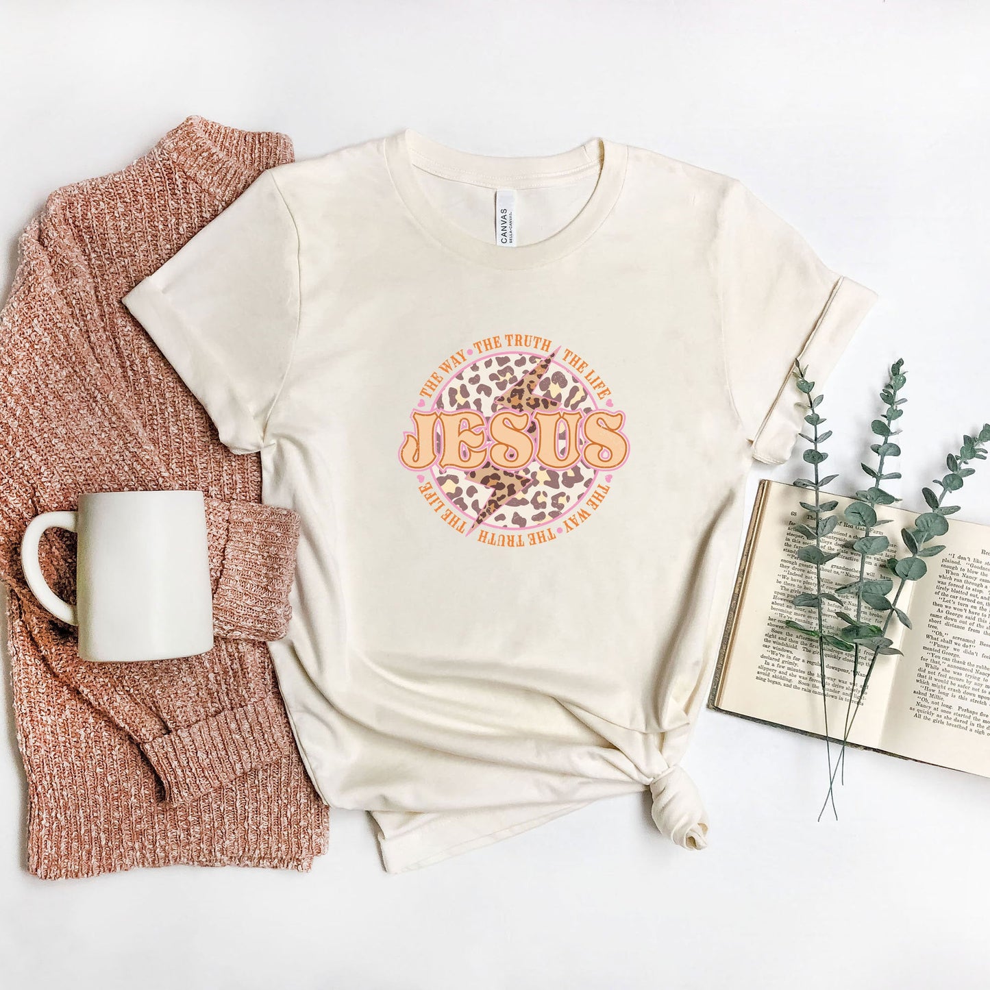Jesus Leopard | Short Sleeve Crew Neck