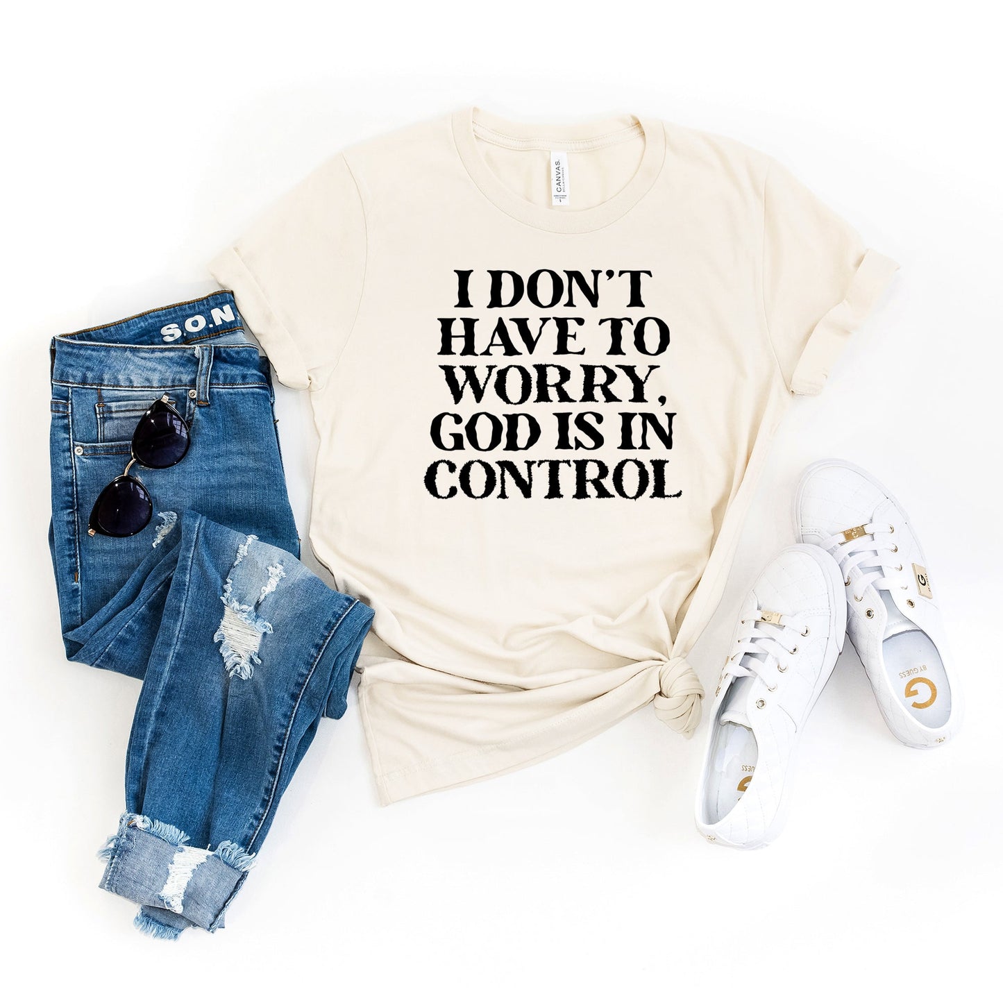 God is in Control | Short Sleeve Crewneck