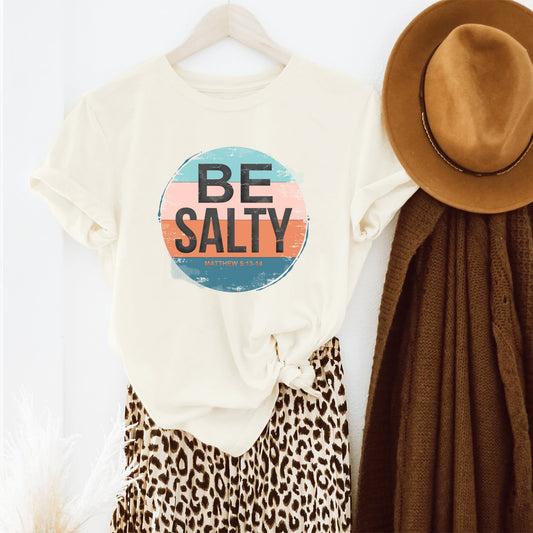 Retro Be Salty | Short Sleeve Crew Neck