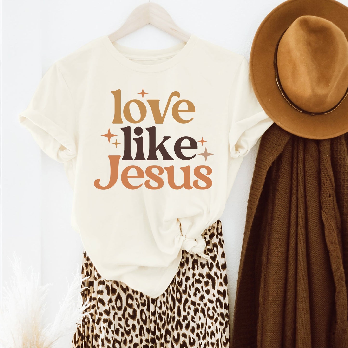 Love Like Jesus Stars | Short Sleeve Crew Neck