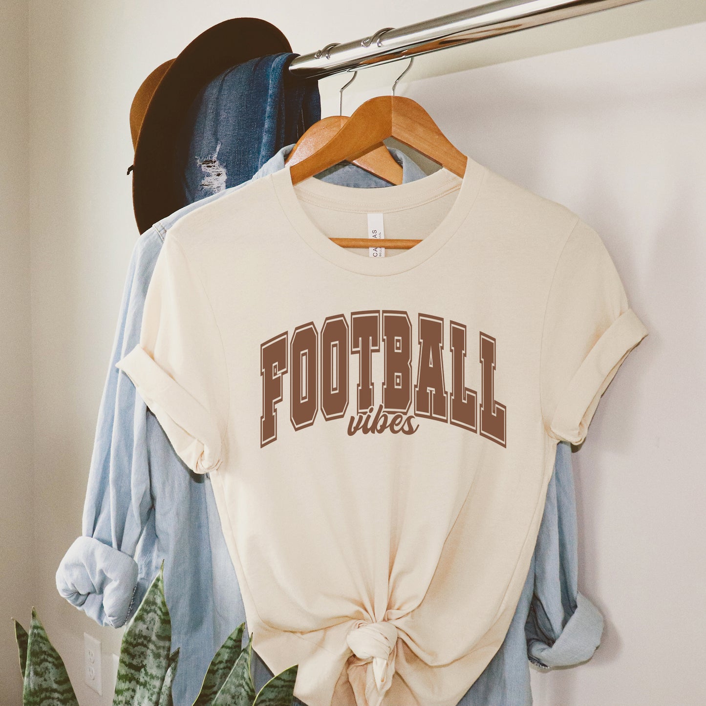 Varsity Football Vibes | Short Sleeve Crew Neck