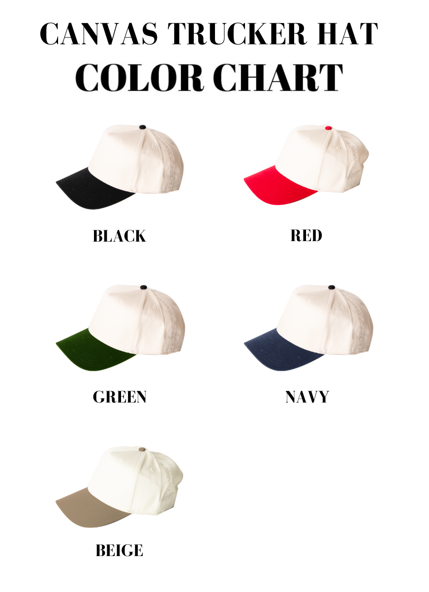 3D Puff Embroidered Rodeo Upside Down Arch - Women's Canvas Trucker Hat