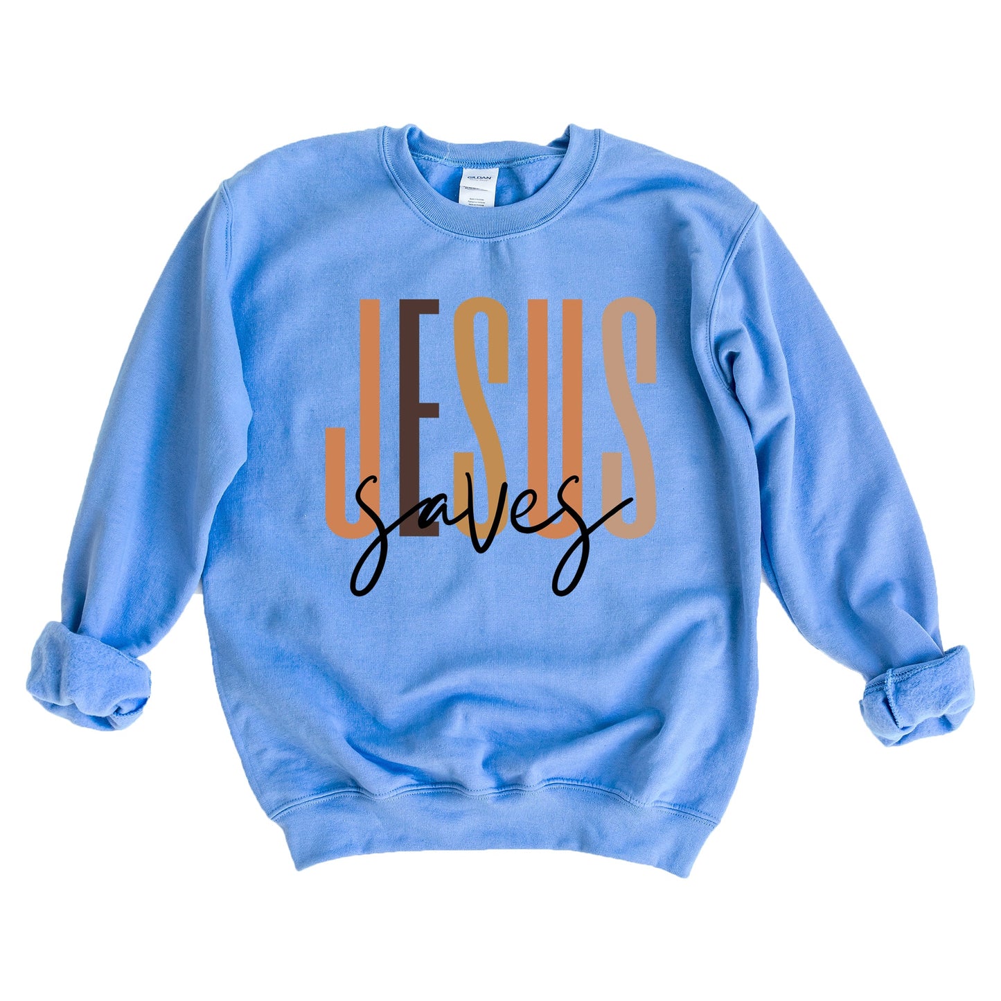 Jesus Saves Cursive | Sweatshirt