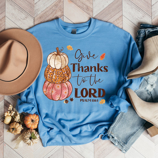 Give Thanks Pumpkins | Sweatshirt