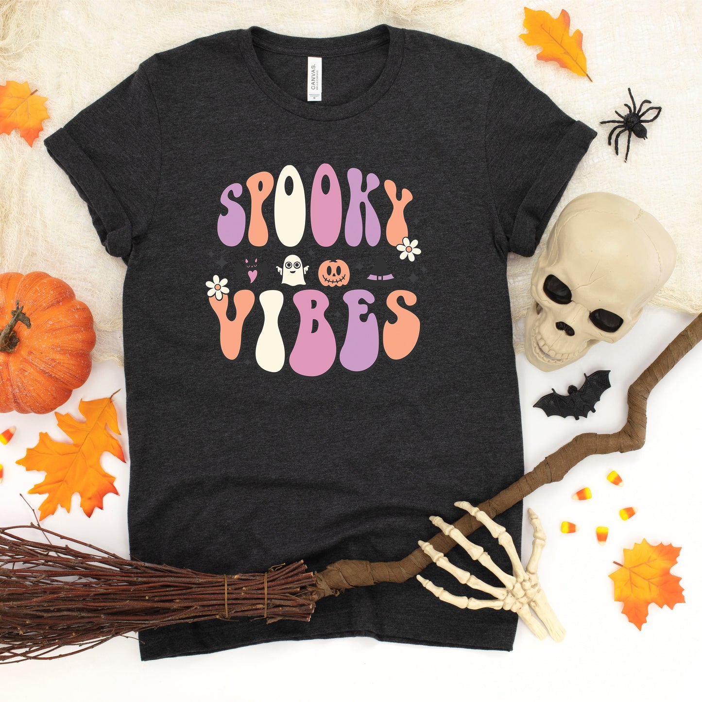 Spooky Vibes Bubble | Youth Short Sleeve Crew Neck