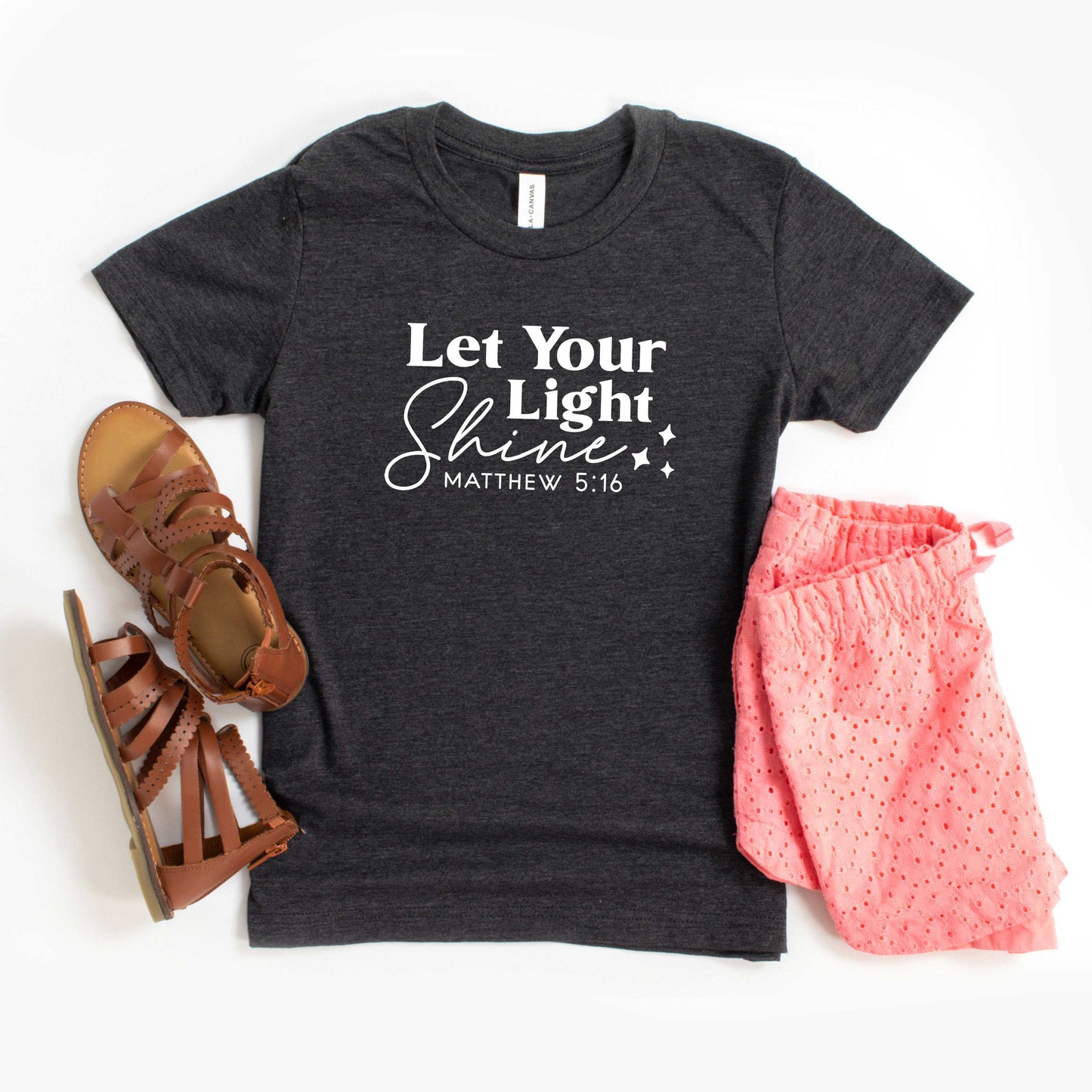 Let Your Light Shine Stars | Youth Short Sleeve Crew Neck