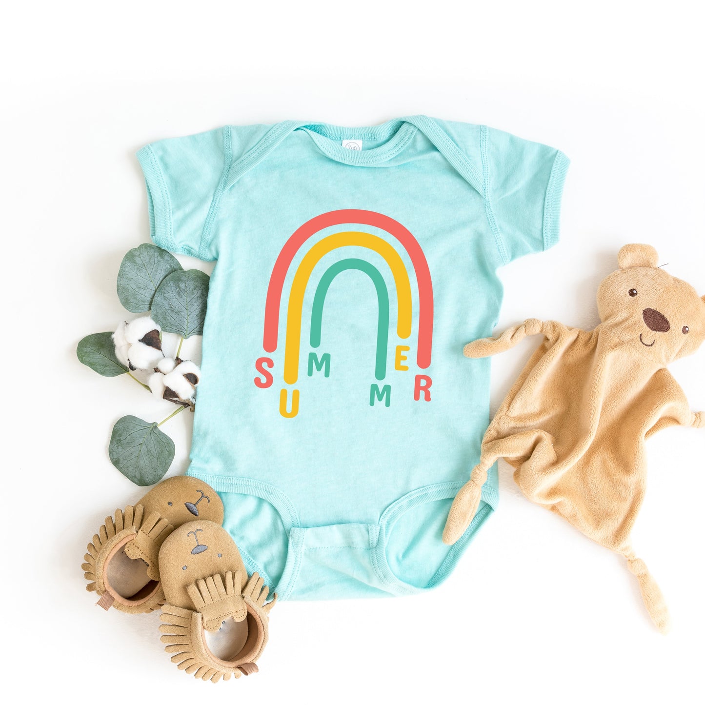 Rainbow Summer | Baby Graphic Short Sleeve Onesie