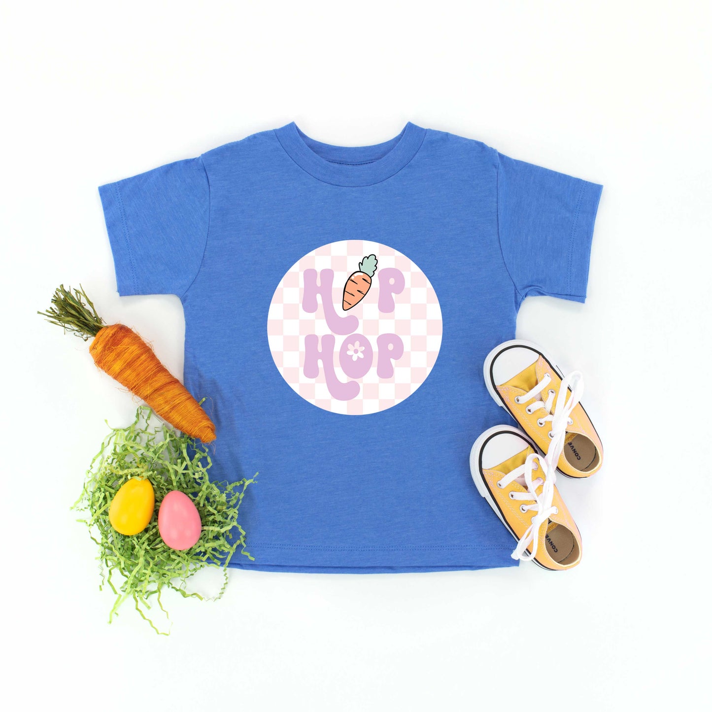 Checkered Hip Hop | Toddler Short Sleeve Crew Neck