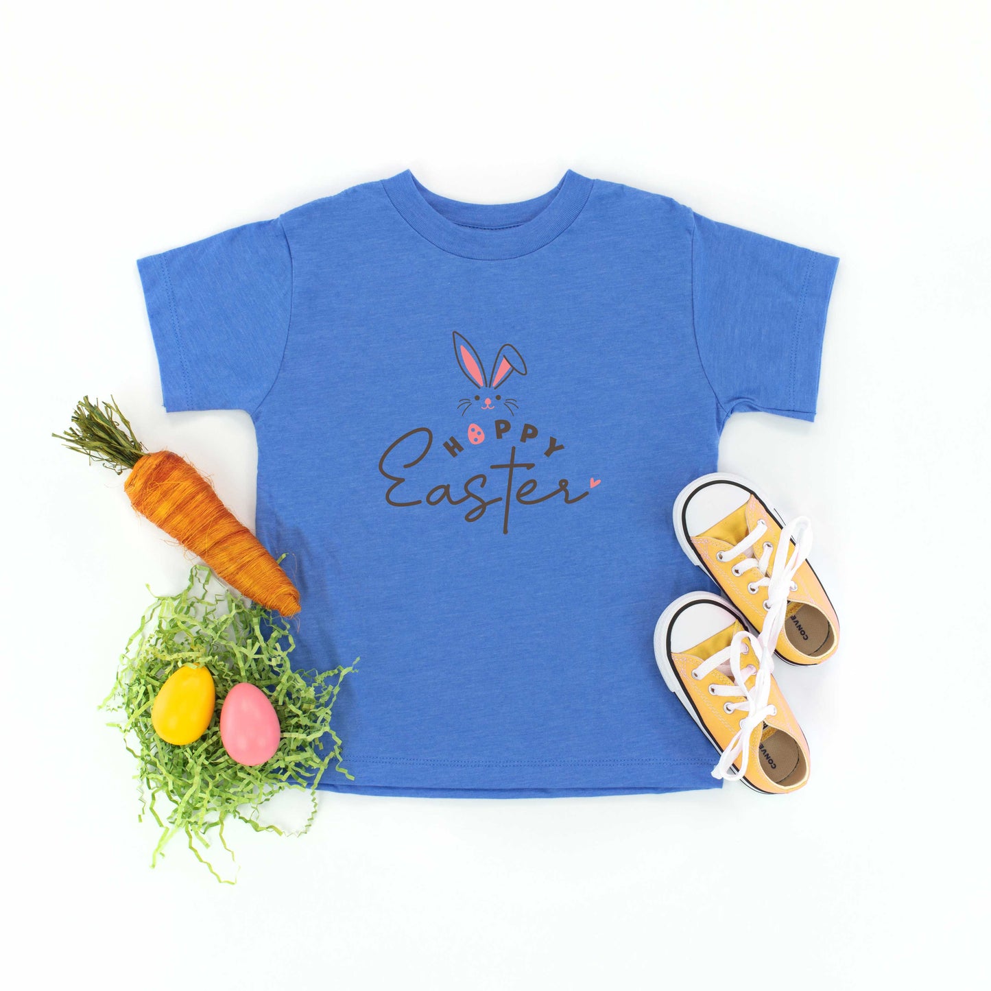Hoppy Easter Bunny Egg | Toddler Short Sleeve Crew Neck