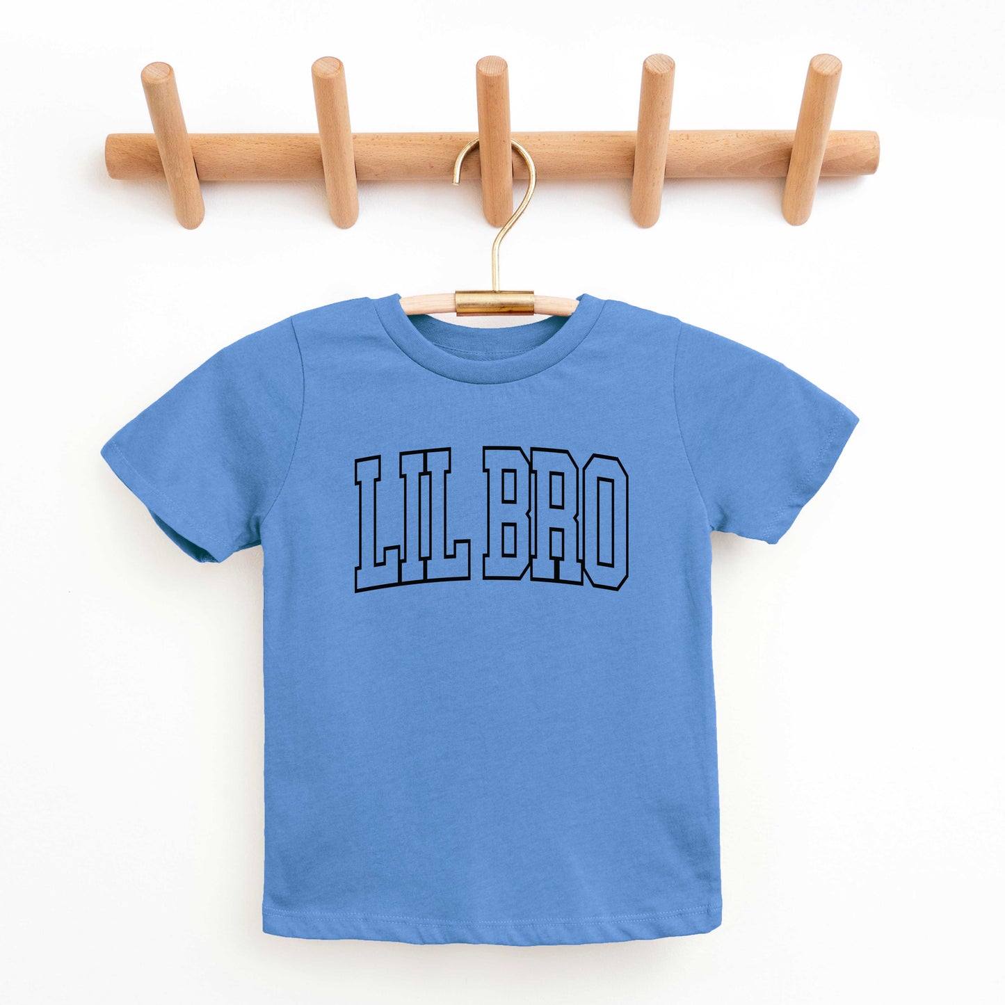 Lil Bro Varsity Outline | Toddler Graphic Short Sleeve Tee