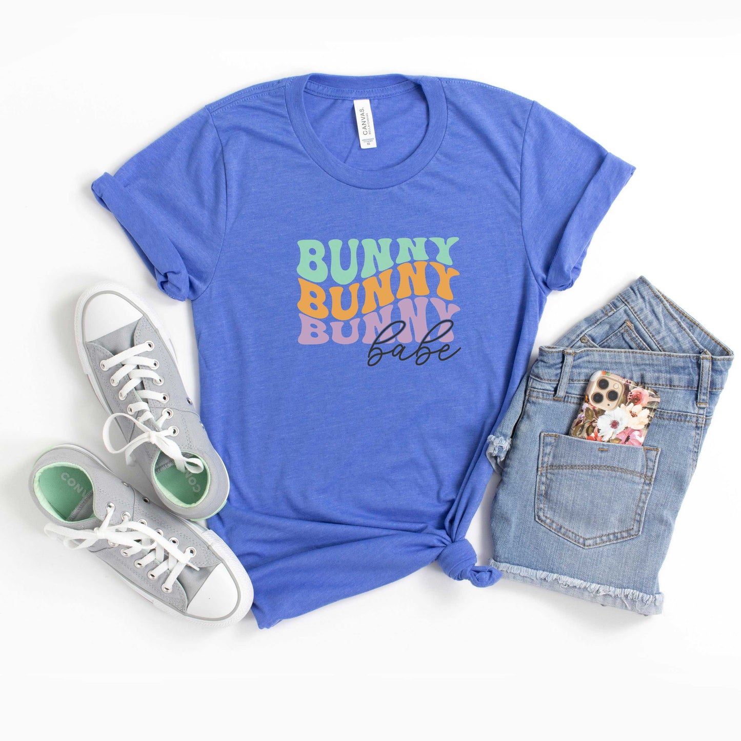 Bunny Babe Stacked | Youth Short Sleeve Crew Neck