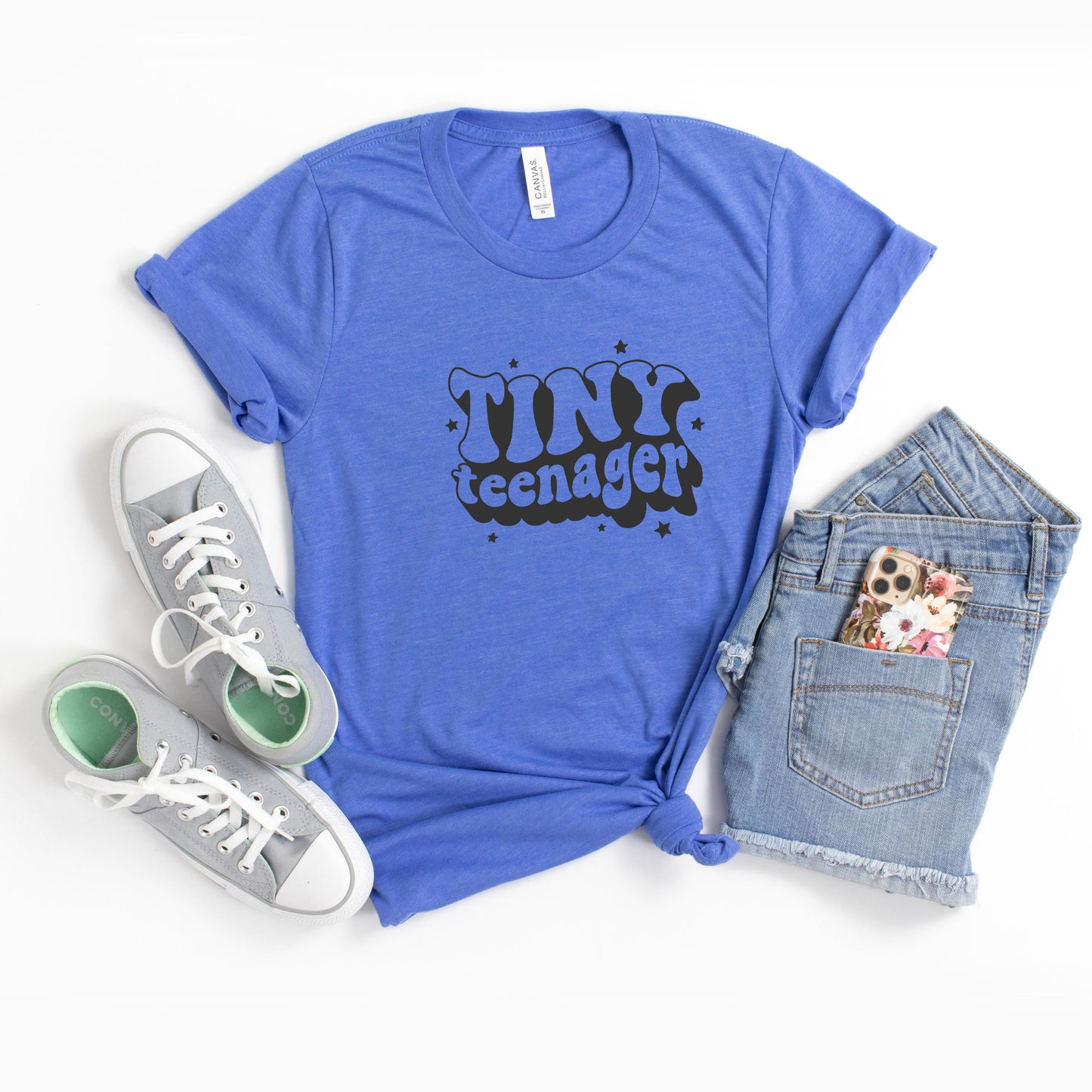 Retro Tiny Teenager Stars | Youth Short Sleeve Crew Neck