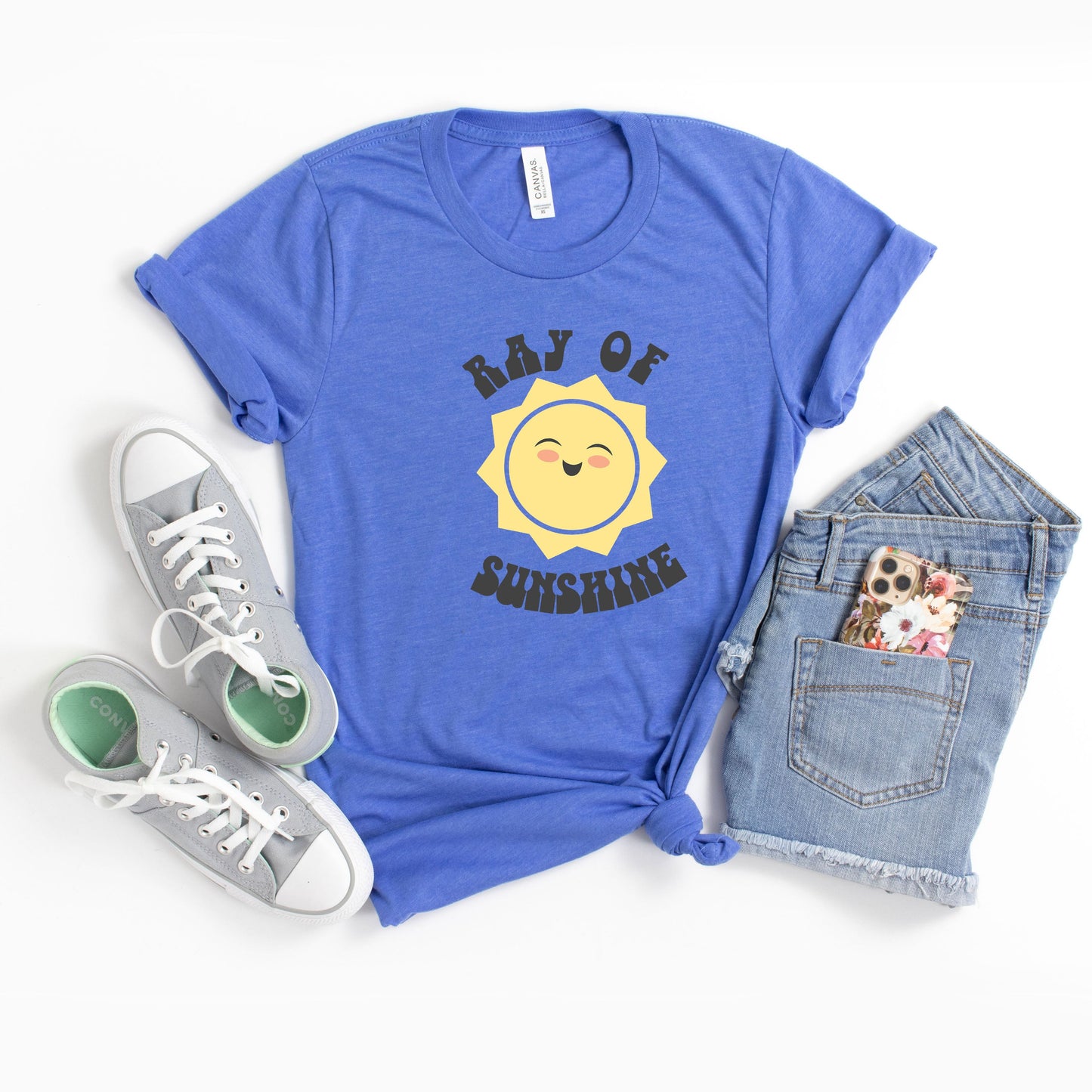 Ray Of Sunshine Sun | Youth Short Sleeve Crew Neck