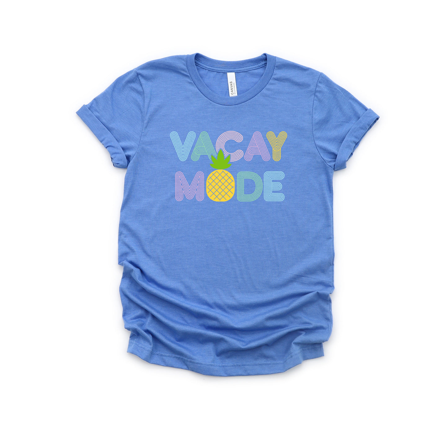 Vacay Mode Pineapple | Toddler Short Sleeve Crew Neck