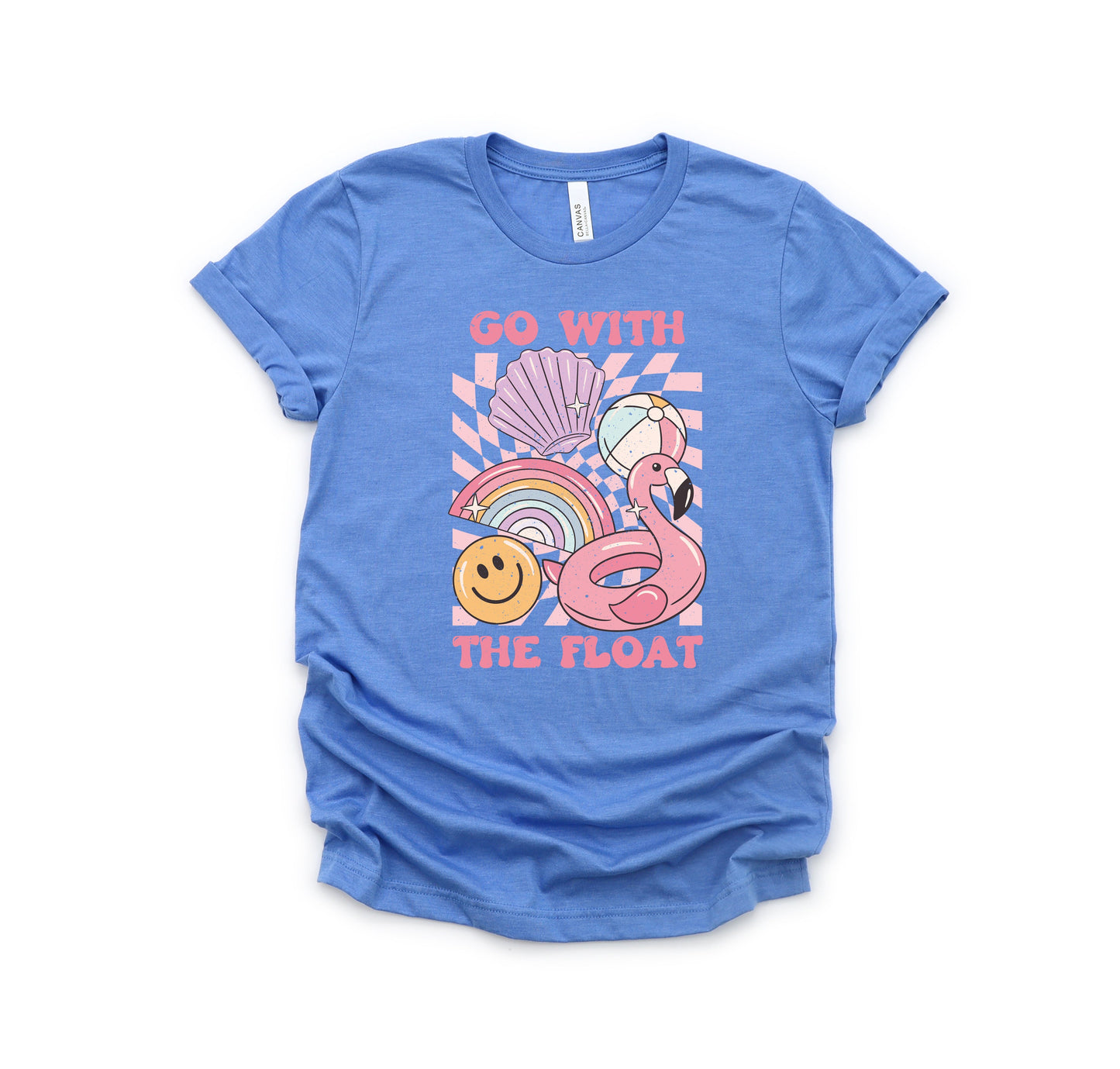 Go With The Float Pink | Toddler Short Sleeve Crew Neck